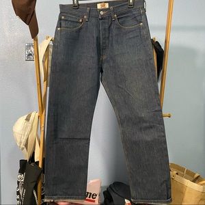 Levi 501 32 x 30 Shrink to Fit Blue